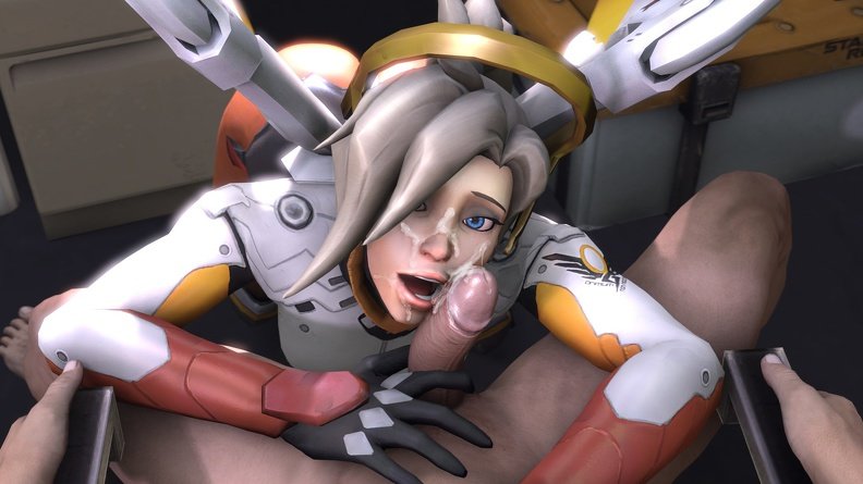 Black I. reccomend overwatch mercy cum