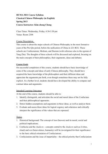 best of Philosophy syllabus Asian