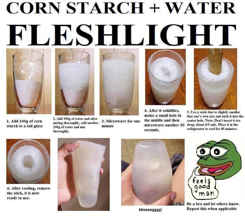 Green T. reccomend making fleshlight