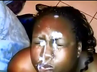best of Blowjob on sexy face african cock load girl cumm