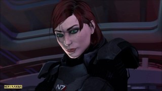 best of Femshep oversees fucks ride futa liara