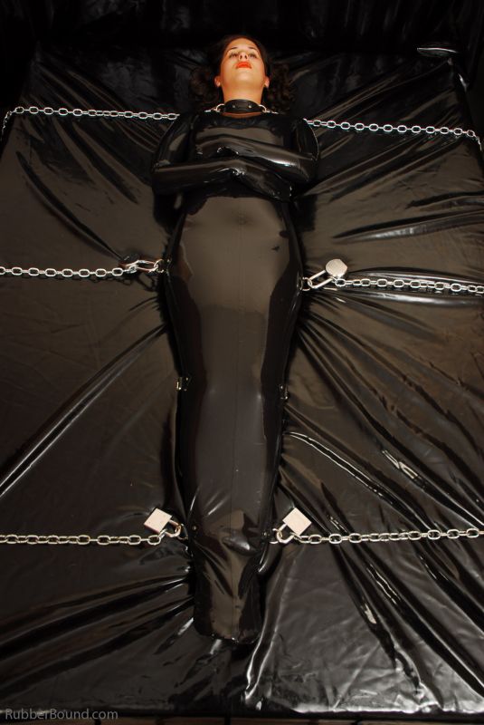 Jessica R. reccomend self bondage latex vacuum mummy femdom