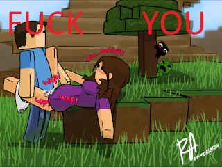 The E. reccomend creeper minecraft creampie fucked while mining