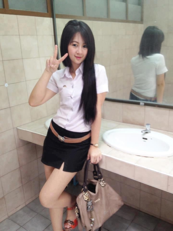 Thai student girl cute
