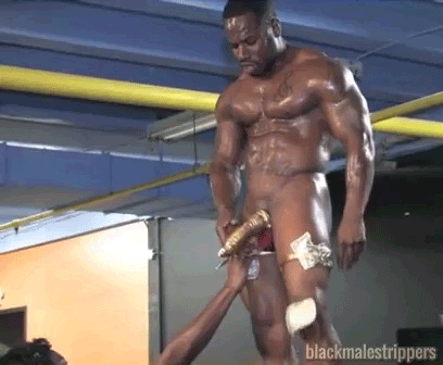 Black male strippers showing their sexy
