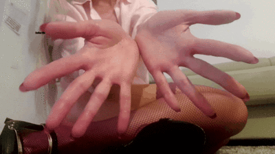 Putty hands transforming