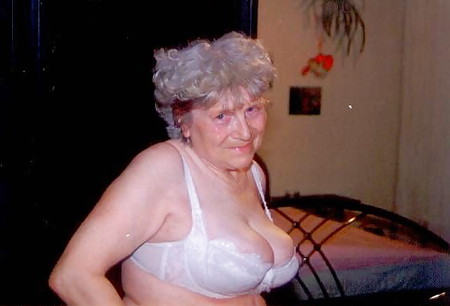 Granny stockings lingerie rubs hairy