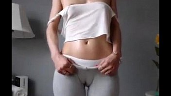 Masturbate herself home tight leggings