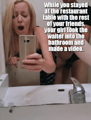 Watching wife make bathroom