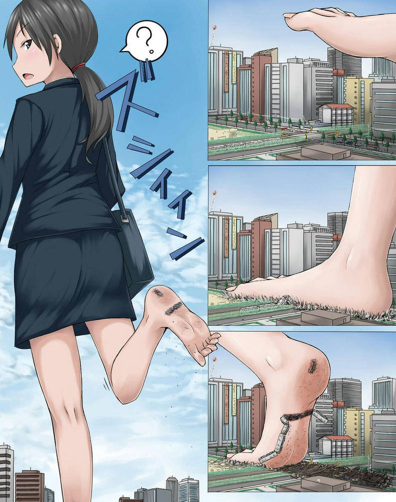 Mega giantess crush animation