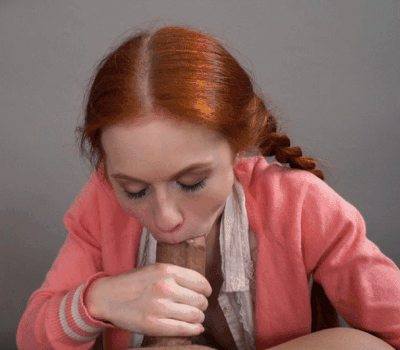best of Blowjob amateur redheaded teen gives