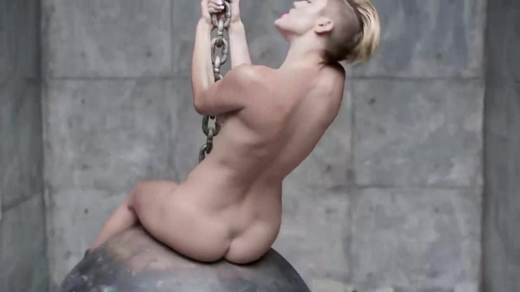 Miley cyrus wrecking ball topless uncensored