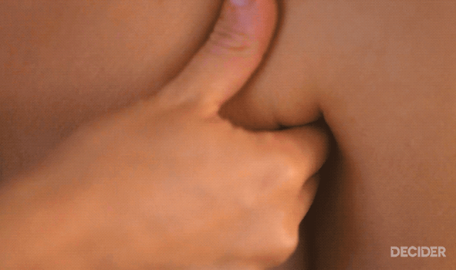 Armpit stubble closeup