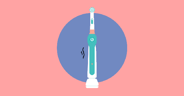 Electric toothbrush vibrator without touching water