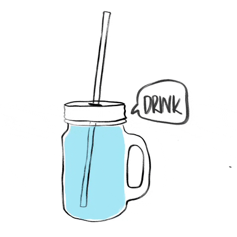 Jerking pint glass attempting drink