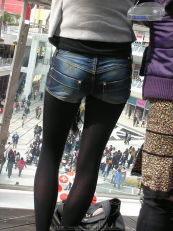 Eclipse reccomend candid pantyhose jean shorts plane
