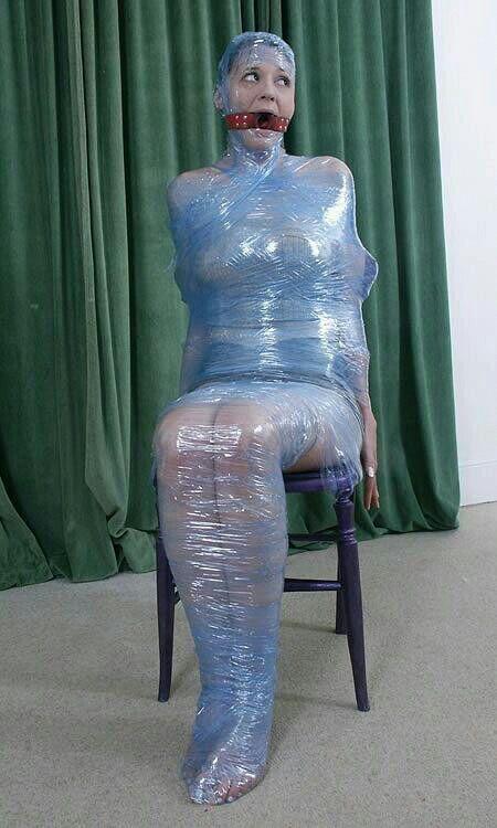 Blue tape mummified