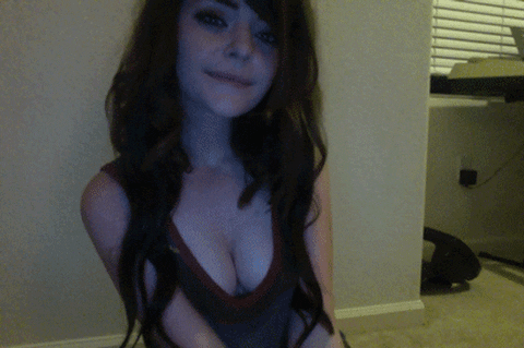 Chatroulette teen real busty girlfriend takes