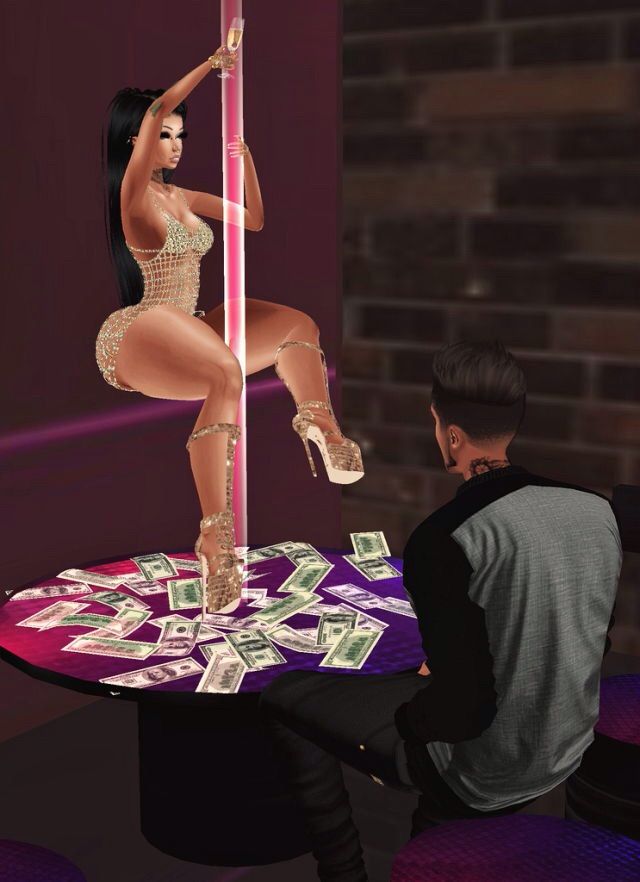 Imvu strip club threesome with owner