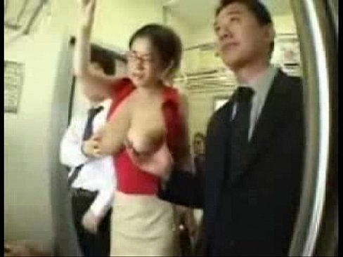 Sexy asian groped stripped humiliated bukkake