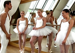 Shoeplay nylon ballerina