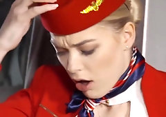 Zinger reccomend stewardess after flight sucked licking sperm