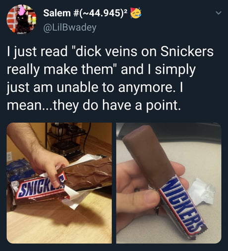 Chirp reccomend youre when hungry snickers satisfies